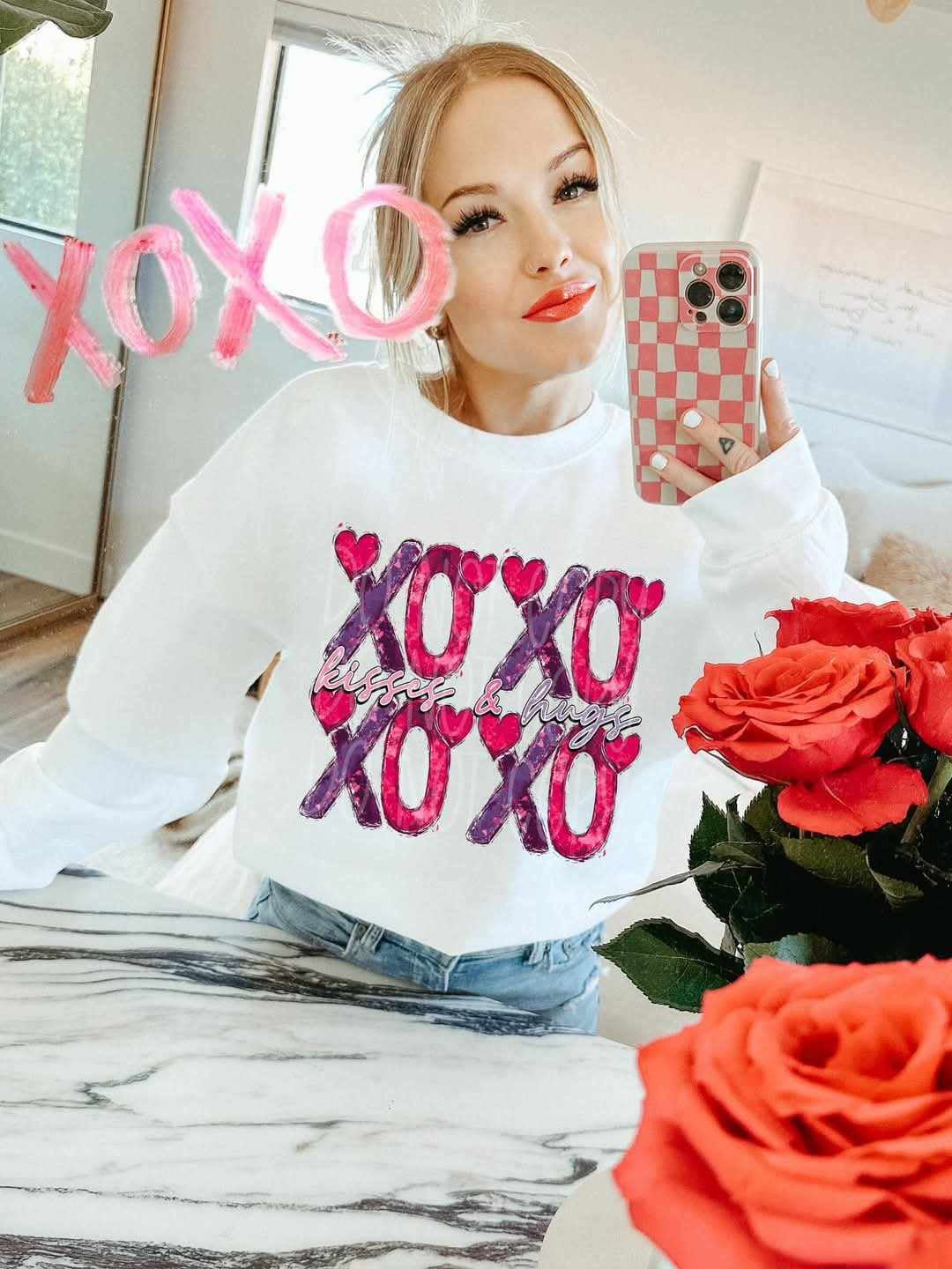 Xoxo hugs & kisses stacked (PH) 73300 DTF transfer