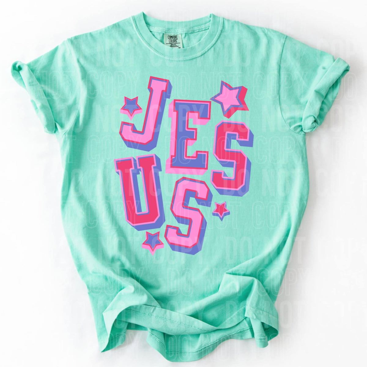 Jesus pink and purple 87224 DTF transfer