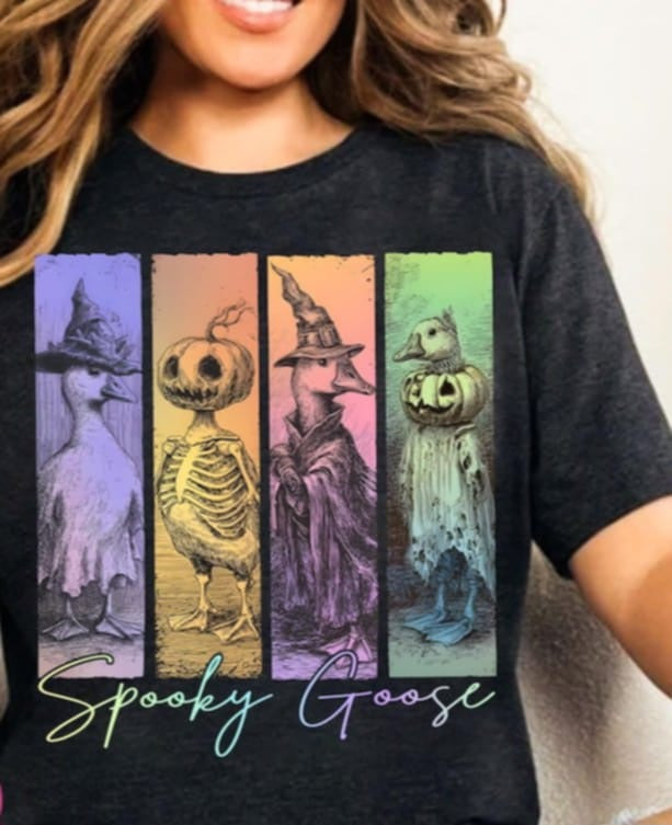 Spooky Goose Pastel DTF transfer