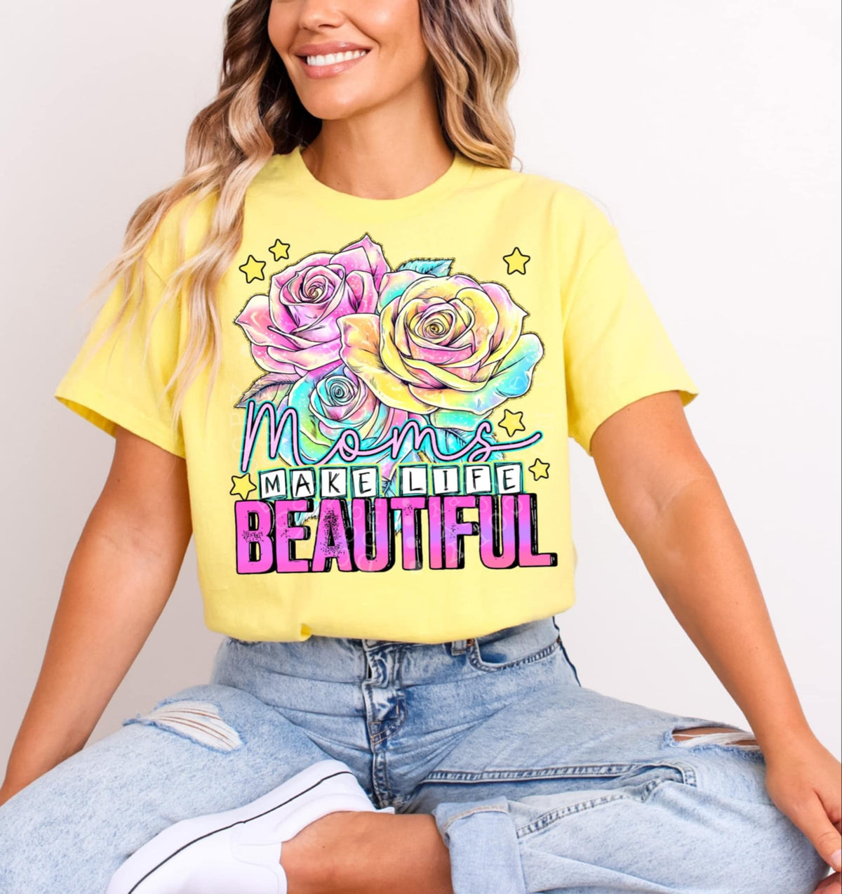 Moms make life beautiful (Virgo) 97743 DTF transfer