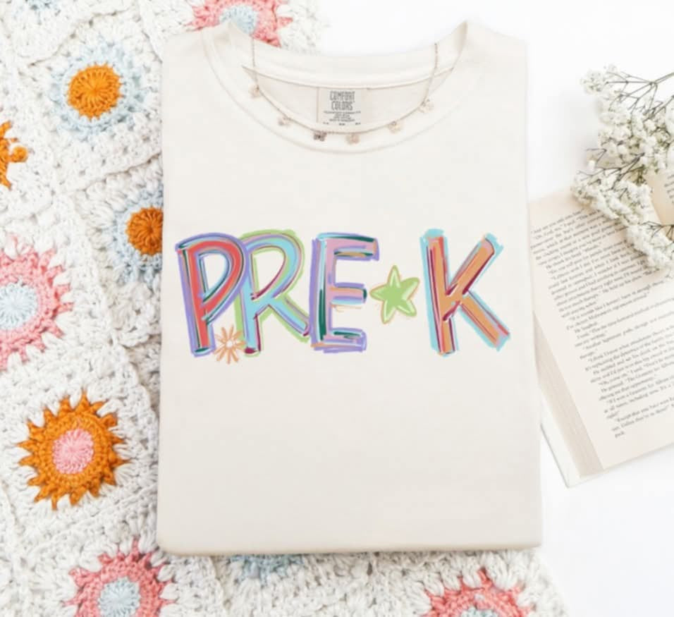 Pre-k brushstroke 107657 DTF transfer