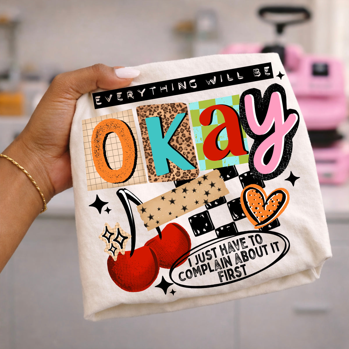 Everything will be okay black (CSC) DTF Transfer