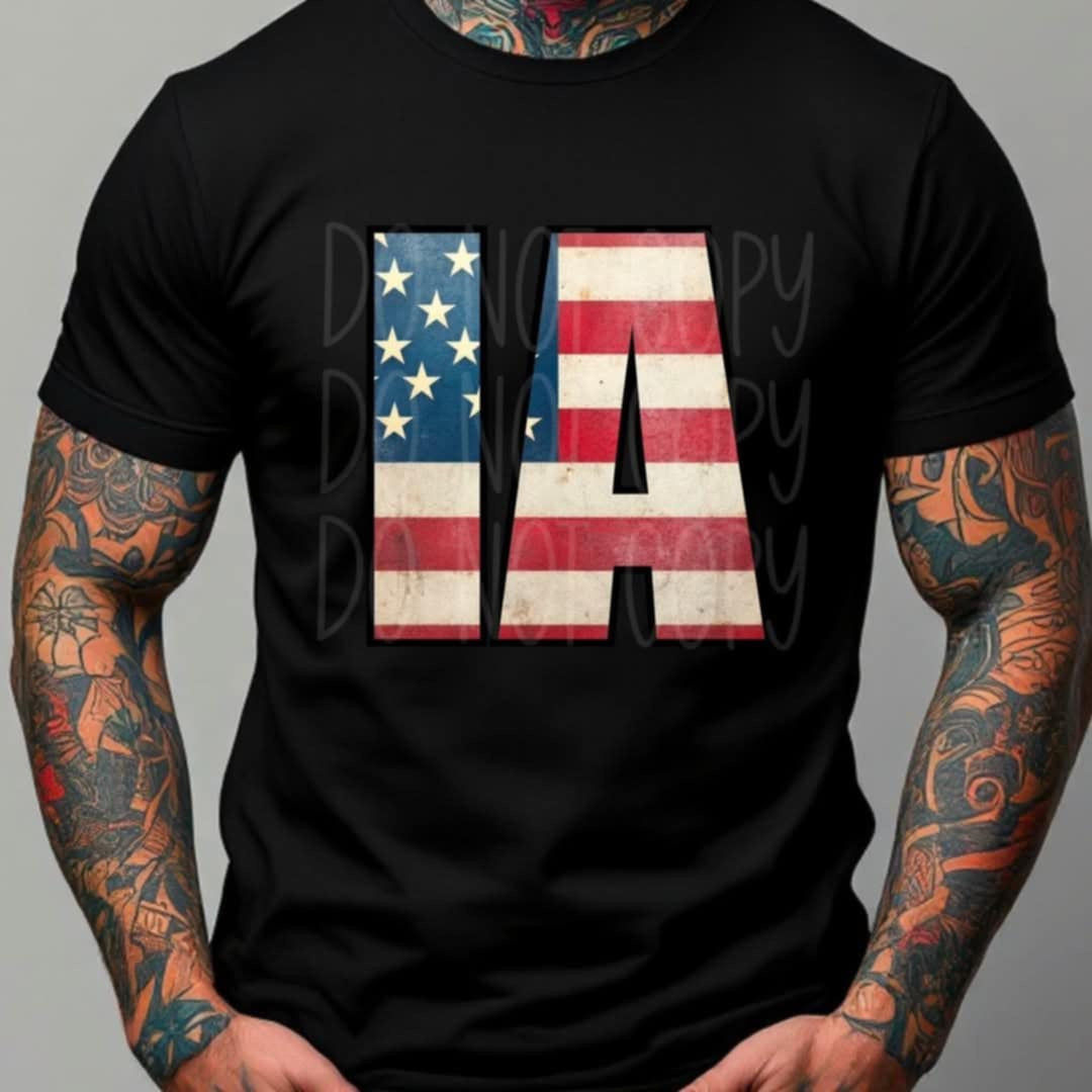 Patriotic States Initials