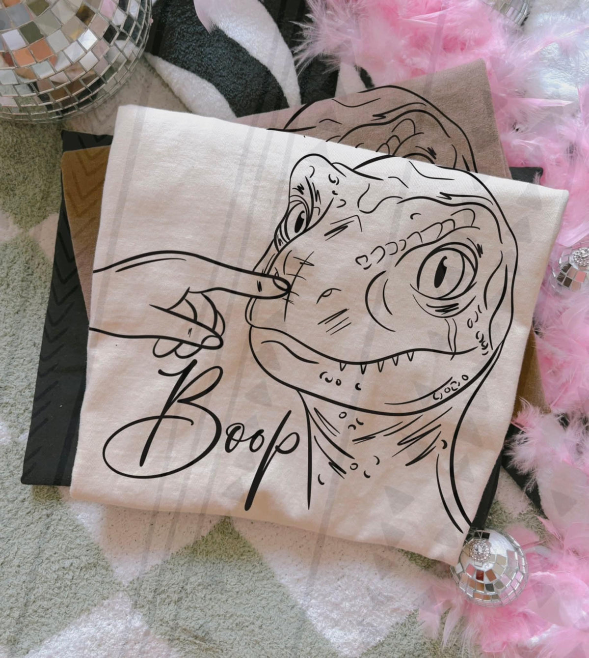 Boop dinosaur TGG DTF transfer