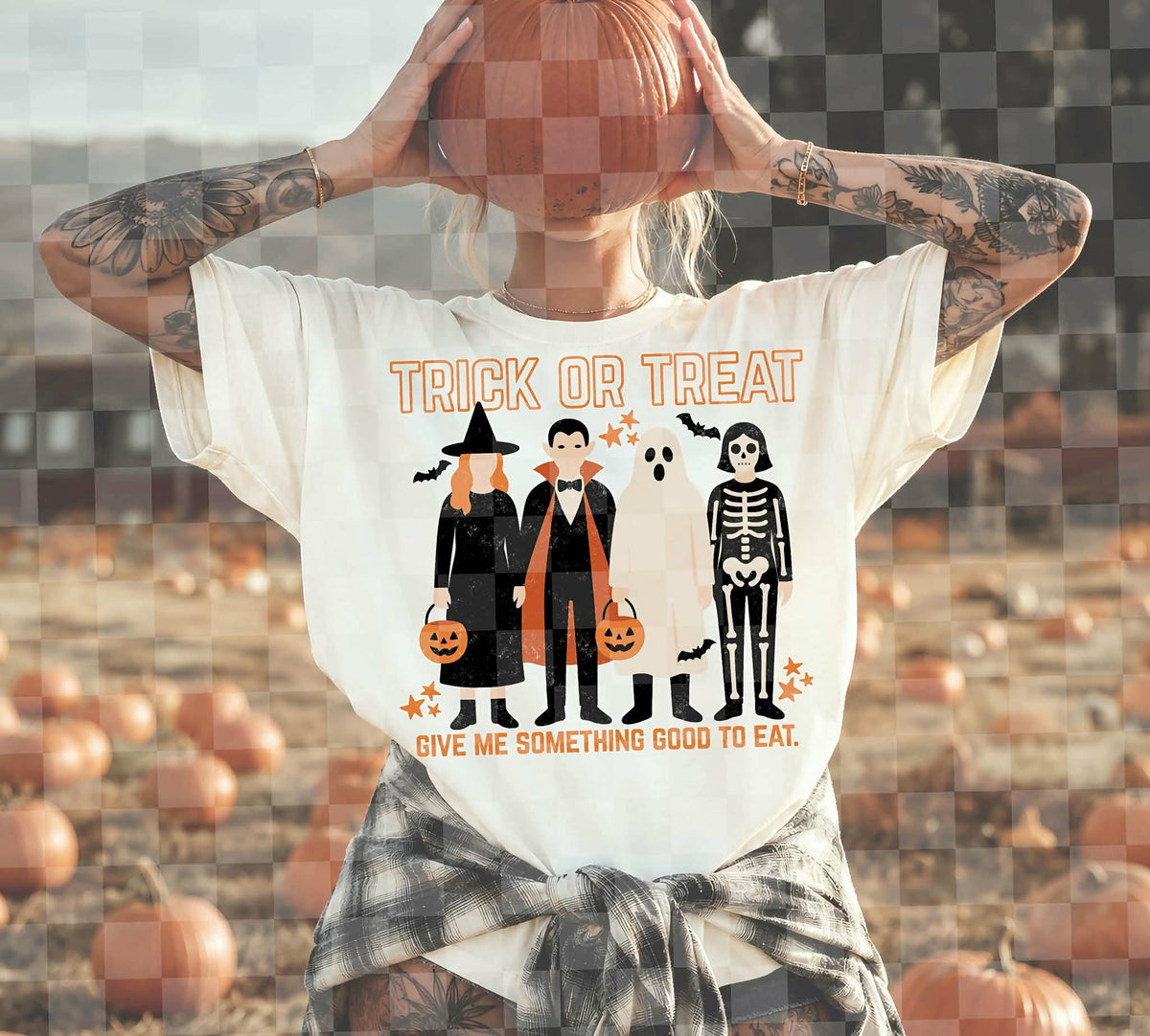 Trick or treat vampire skelton witch (Unhinged) DTF transfer