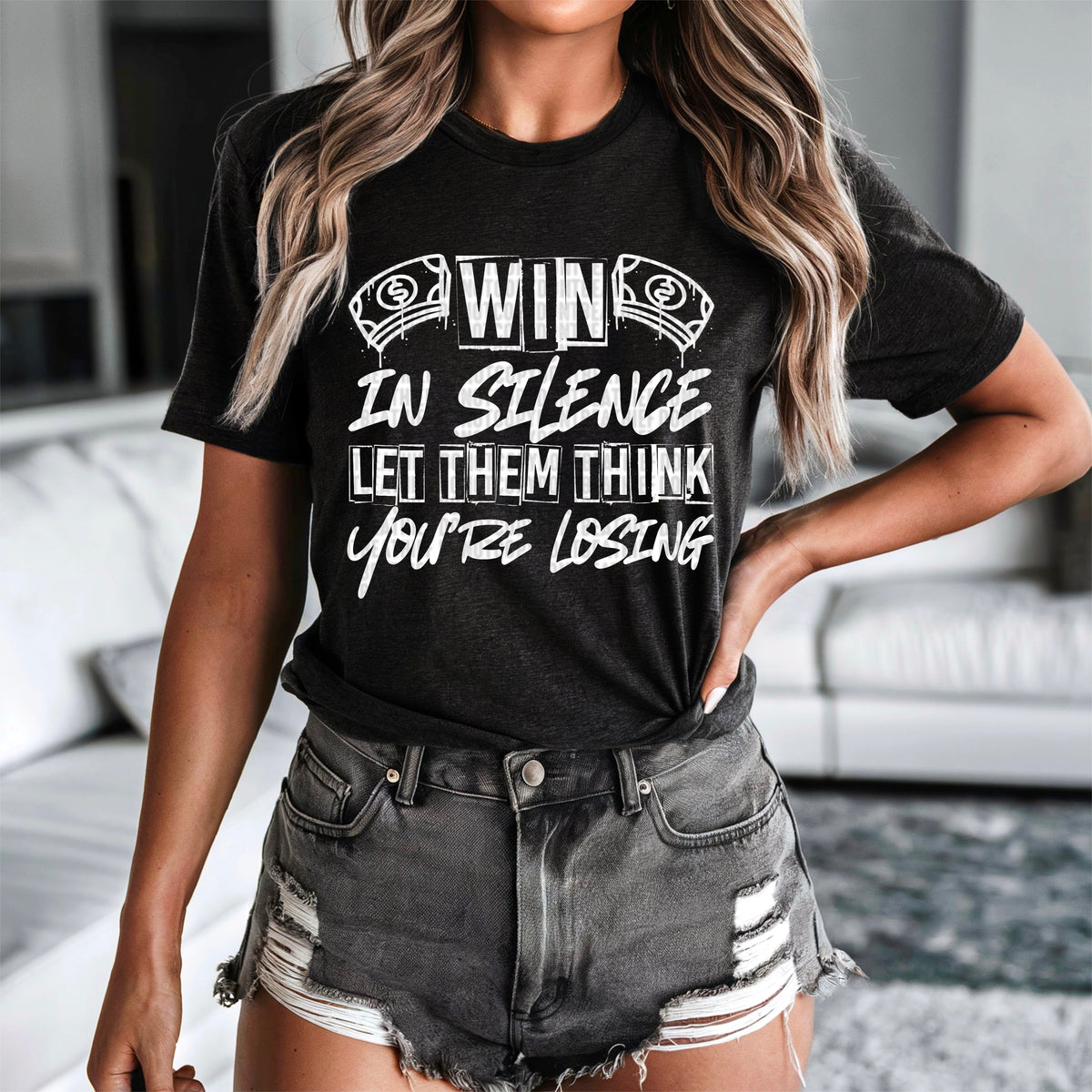 Win in silence WHITE 90309 DTF transfer