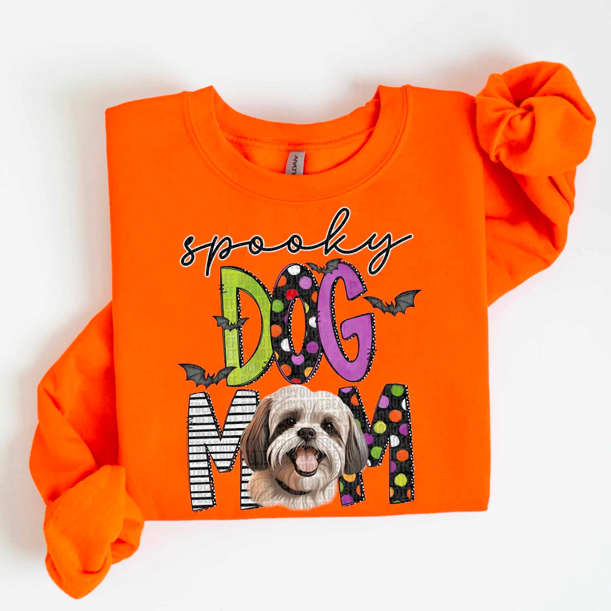 Spooky dog mom shihtzu 1 55496 DTF transfer