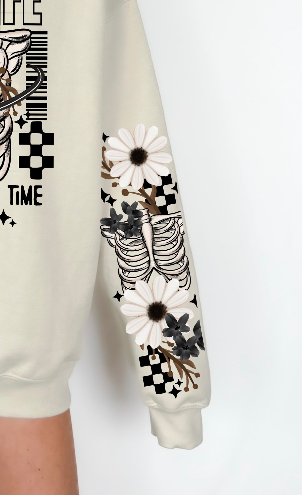 Enjoy Life ribcage (SET OF TWO SLEEVES) (CSC) DTF Transfer
