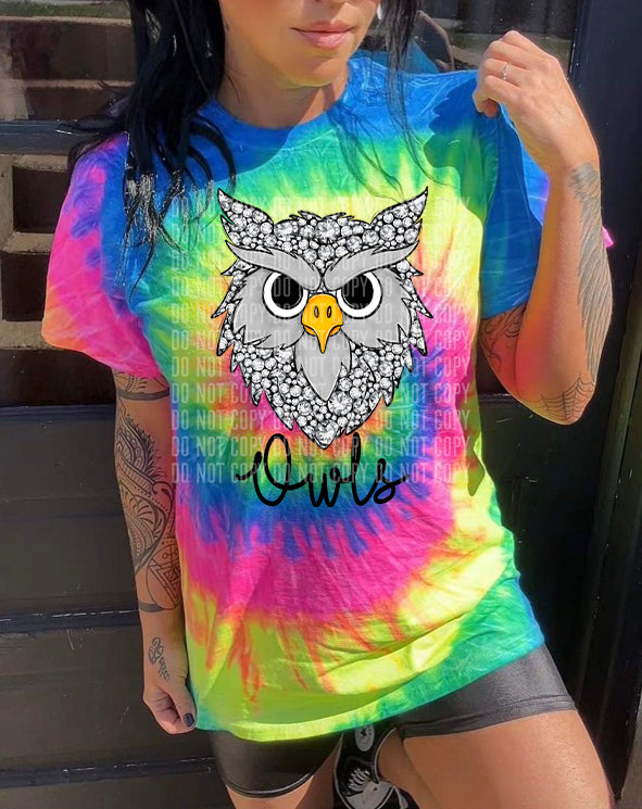 Faux Sequins Mascot Owls 30747 DTF transfers