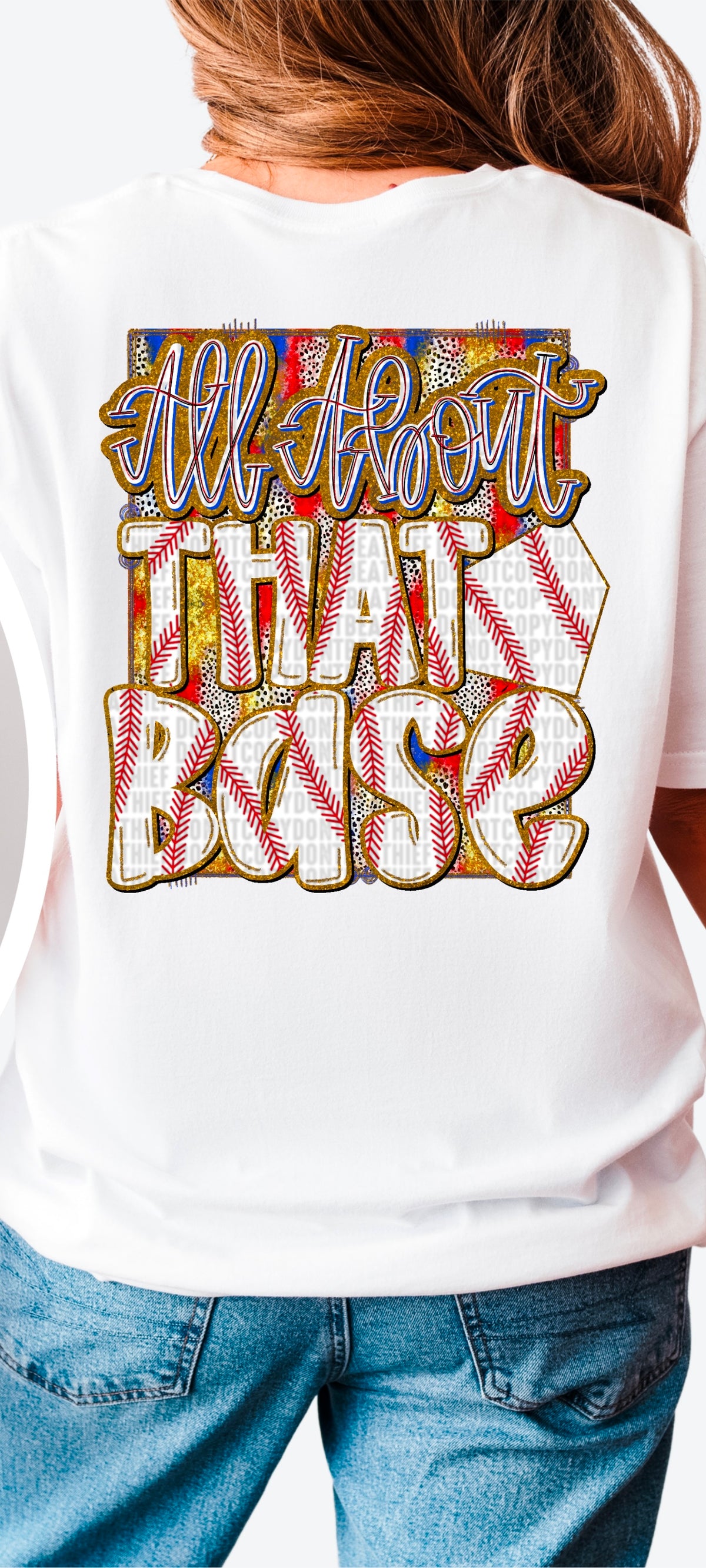 All about that base baseball 90463 DTF transfer