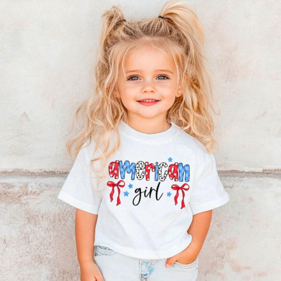 American girl red bows (CMD) 96176 DTF transfer