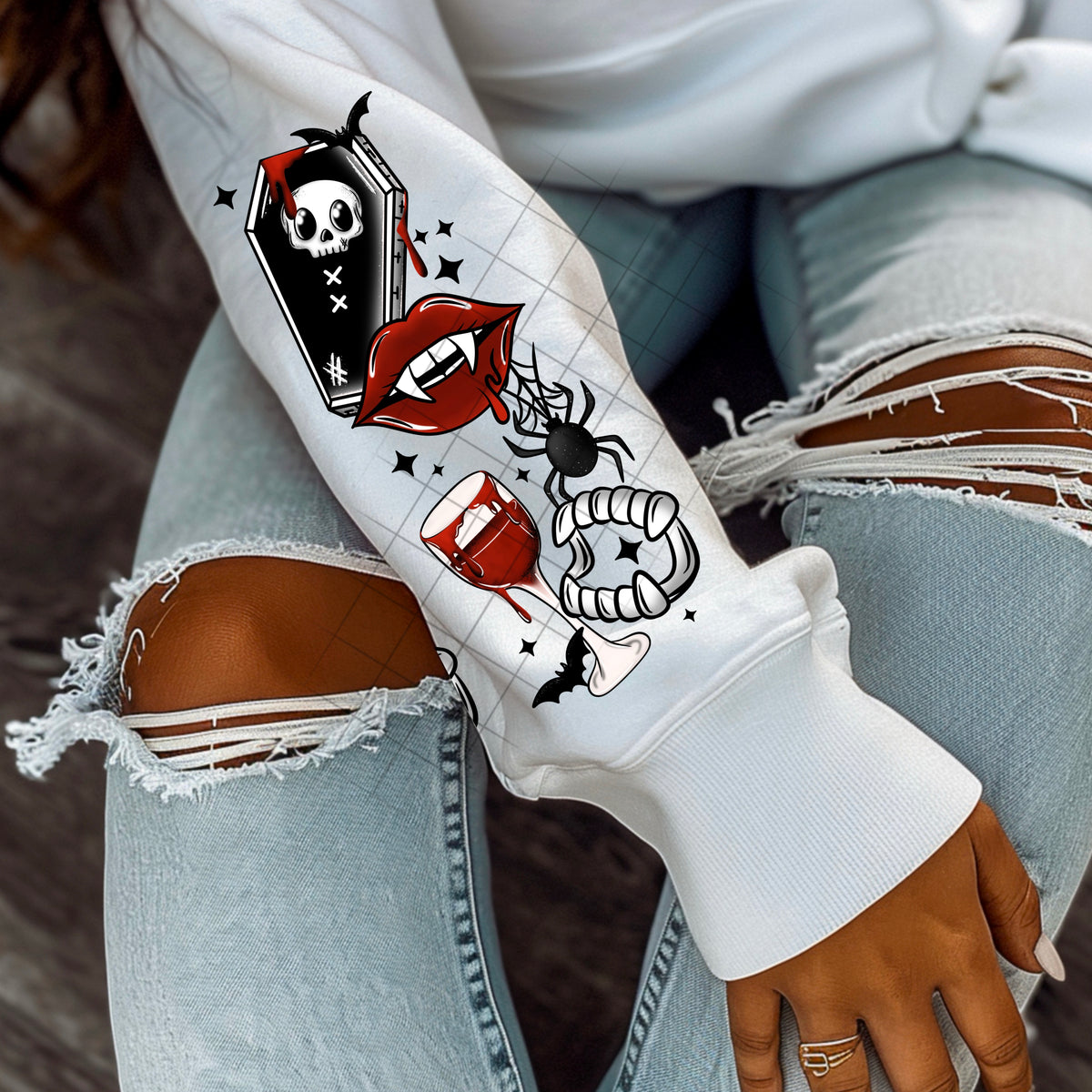 Careful I Bite (sleeve) CSC DTF transfer