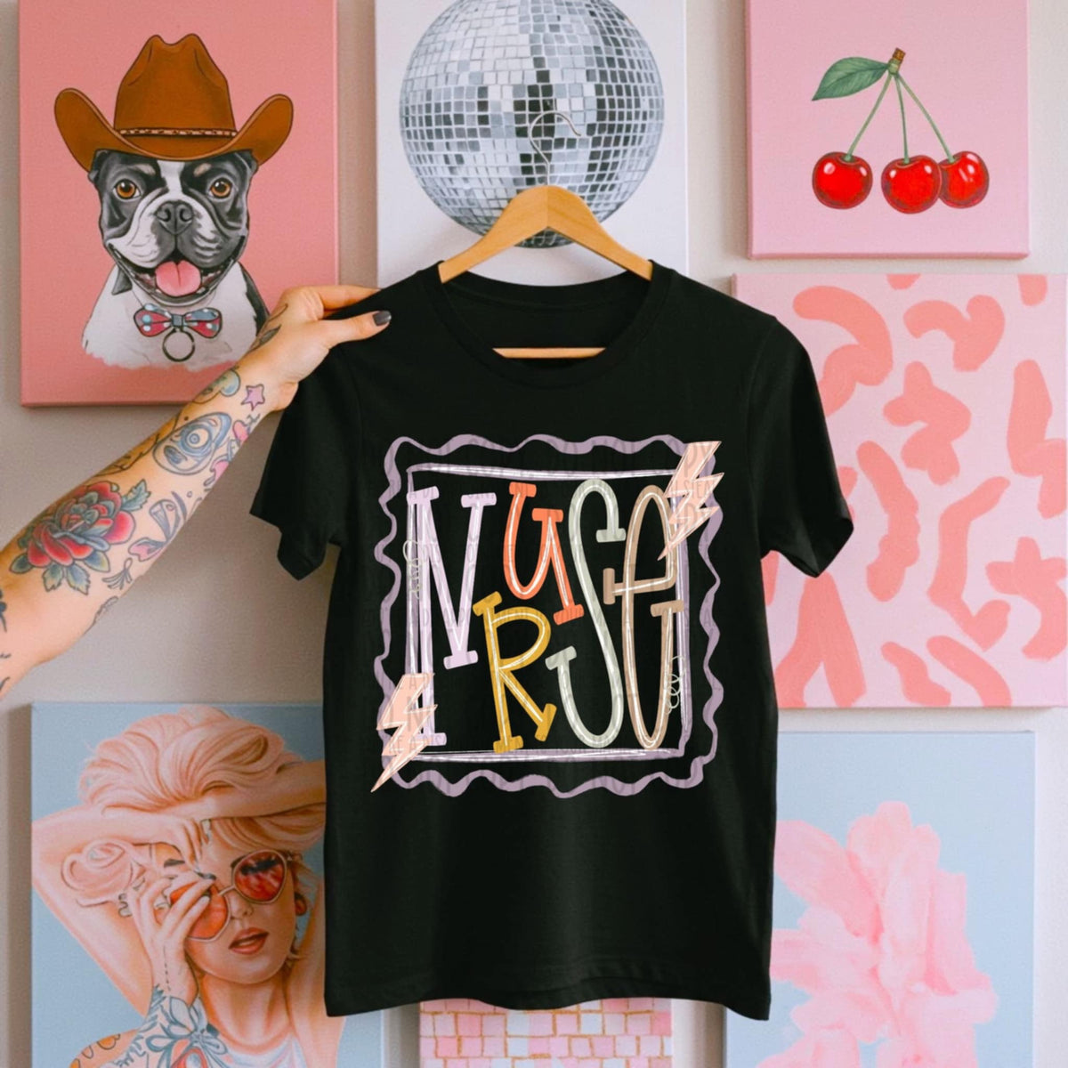 Nurse doodle stamp (SWD) 107515 DTF transfer