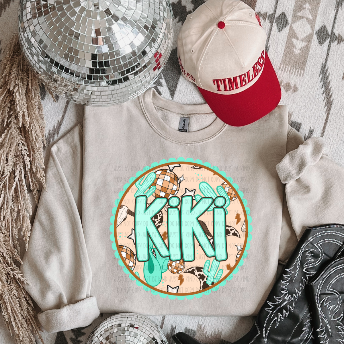 Kiki *Teal (Kayndi) 72824 DTF transfer