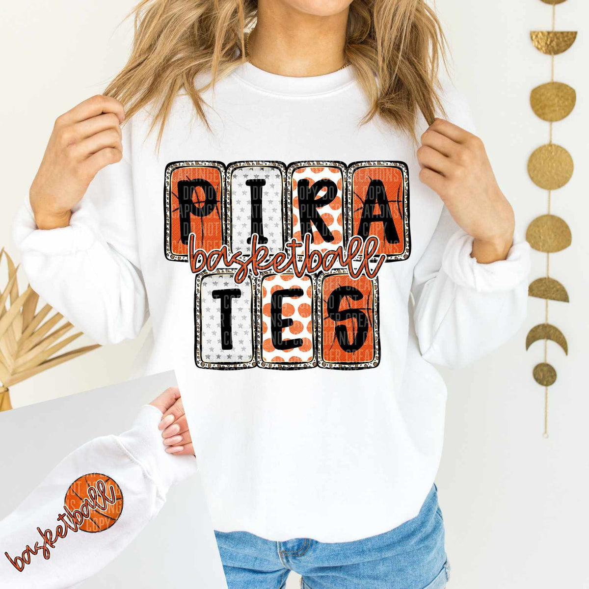 Pirates Basketball FRONT (Caplinger) 82904 DTF transfer