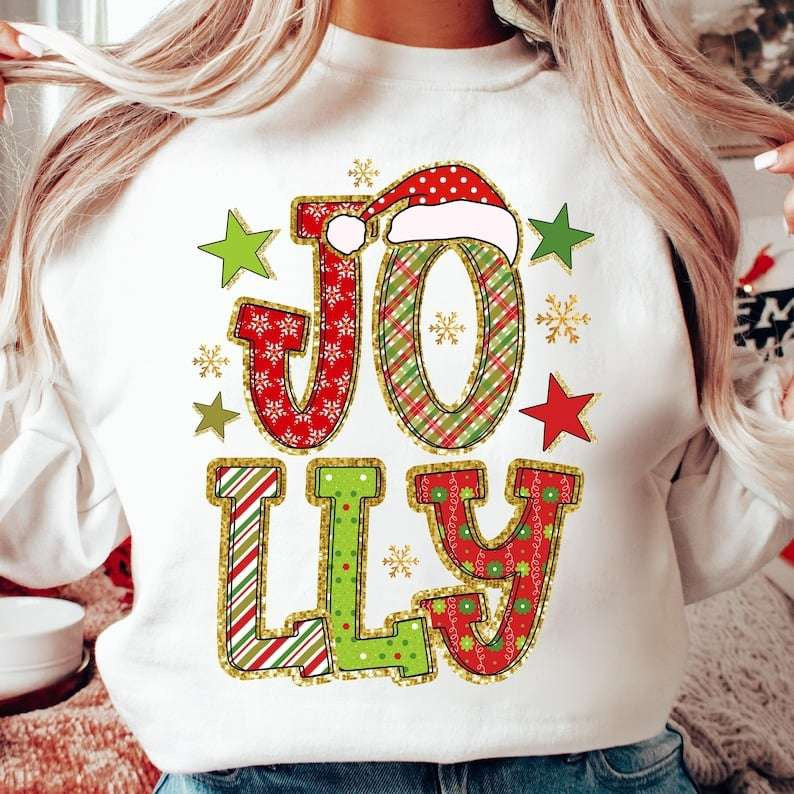 Jolly red and green 67929 DTF transfer