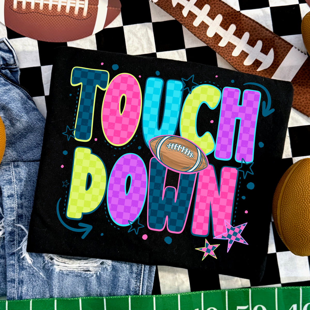 Touchdown football colorful (CSC) DTF Transfer