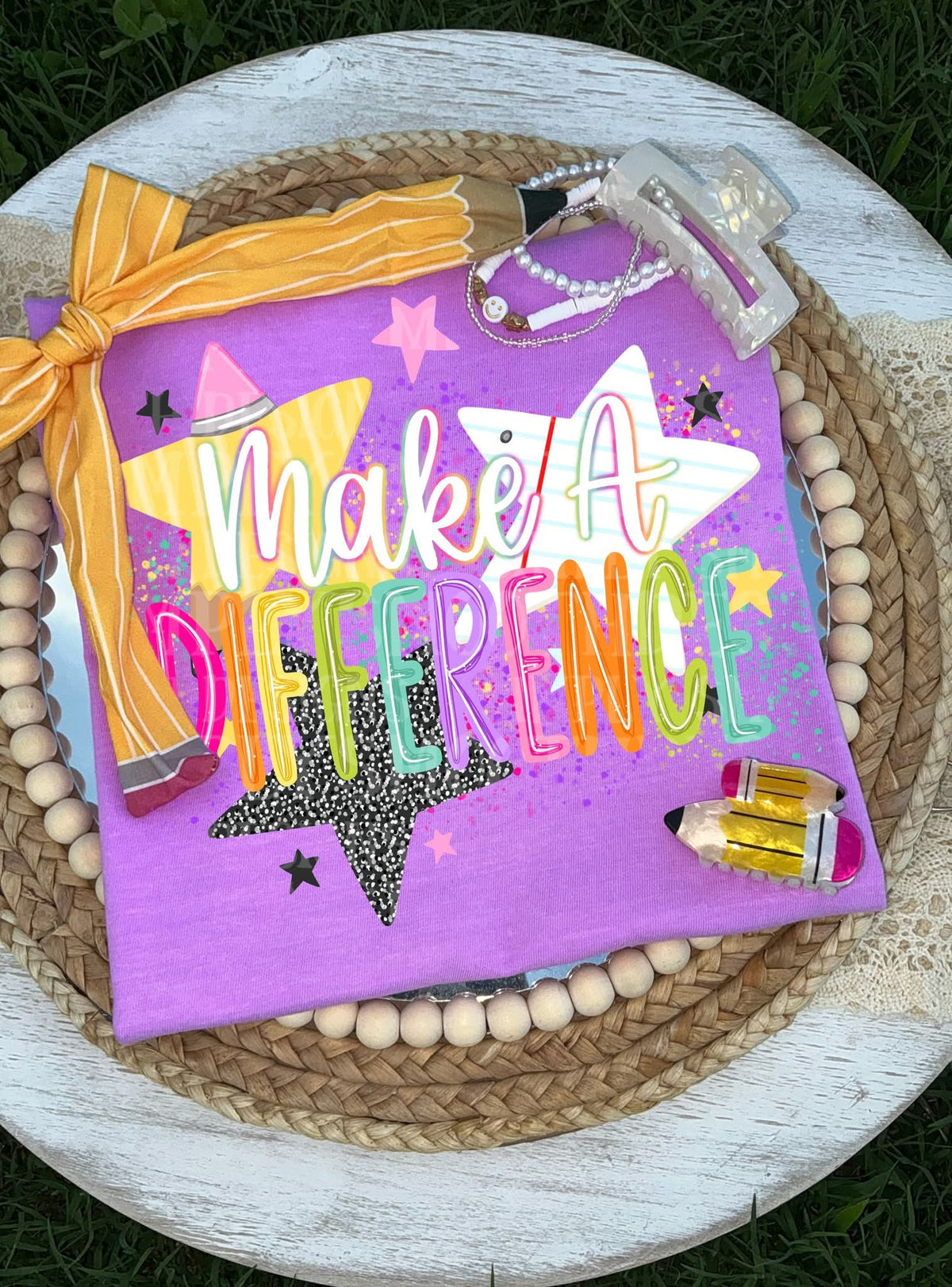 Make a difference stars Sunday Special DTF transfer