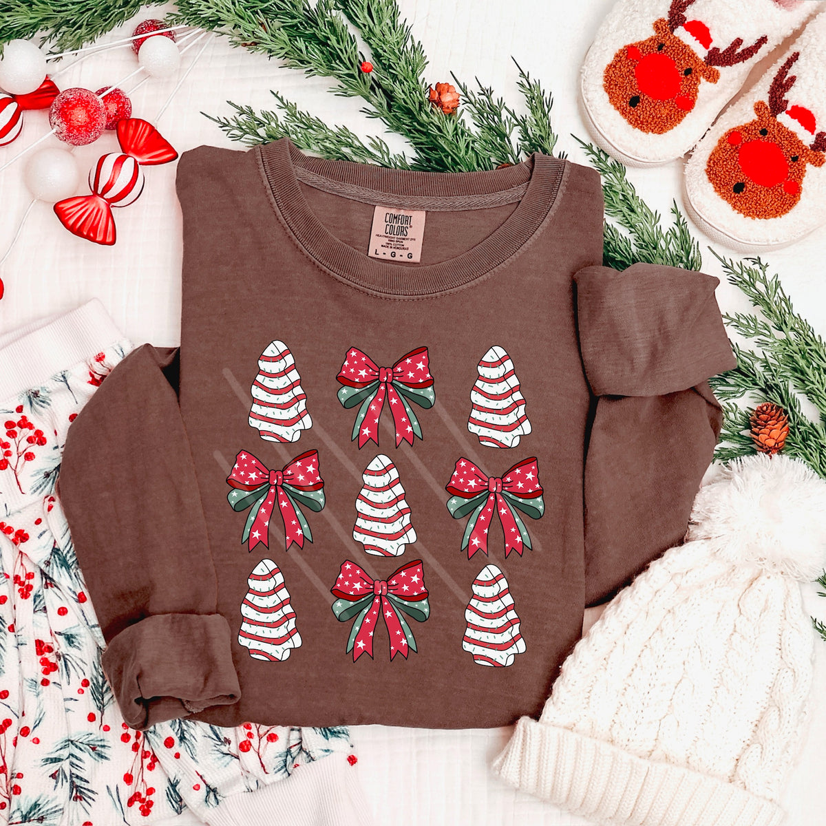 Bows and Tree Cake Collage (MZ) 113481 DTF Transfer