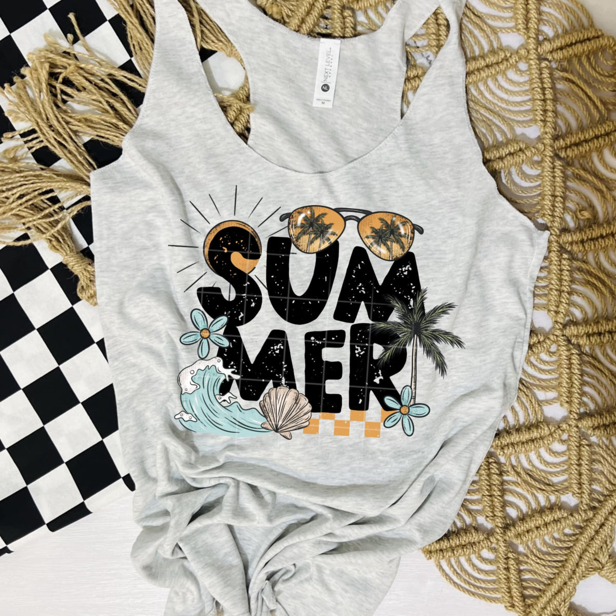 Summer beach items (CSC) 98962 DTF transfer