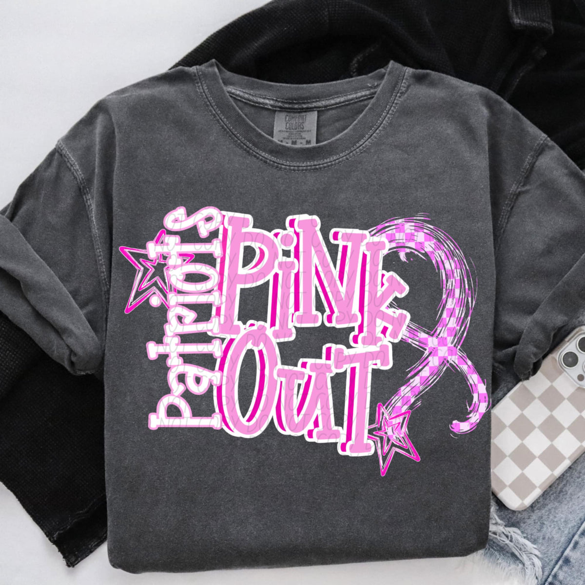 Patriots Pink Out (city) DTF Transfer