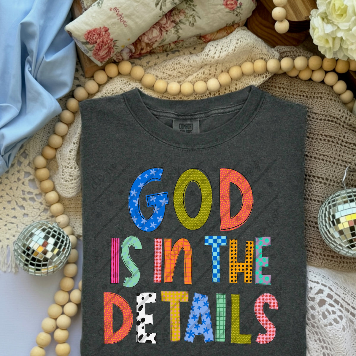 God is in the details (no stars) DTF Transfer