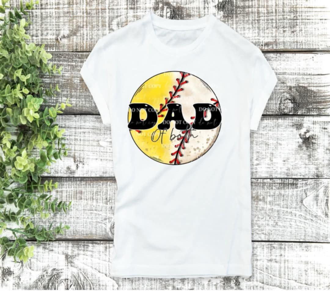 Dad of both ball (40E) 92621 DTF transfer