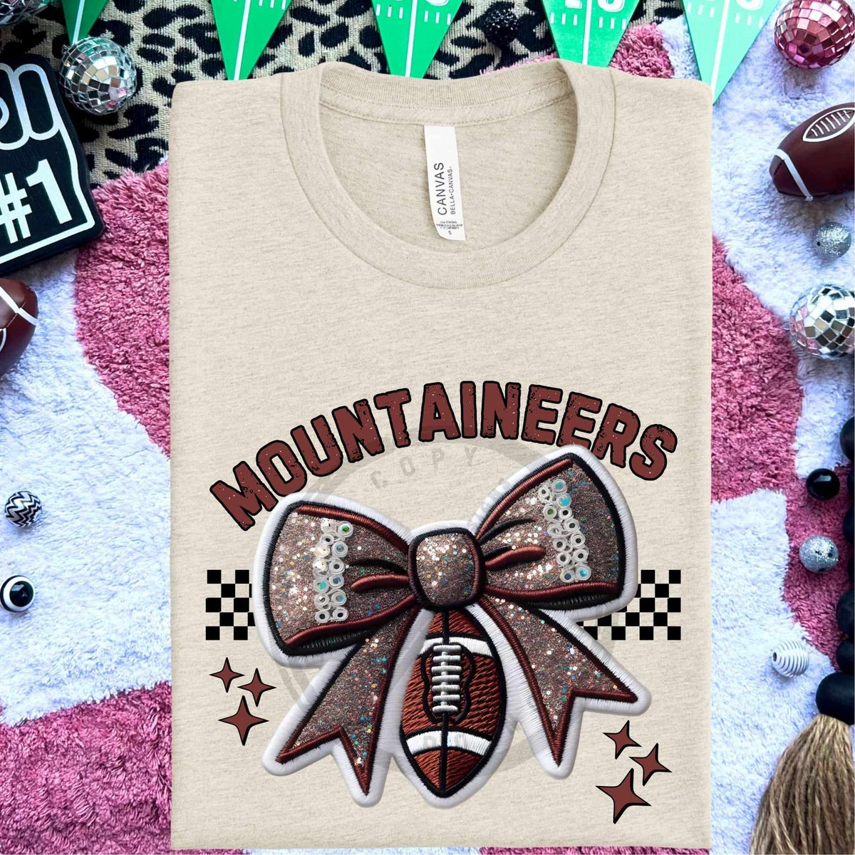 Mountaineers bow and football (HW) 58316 DTF transfer