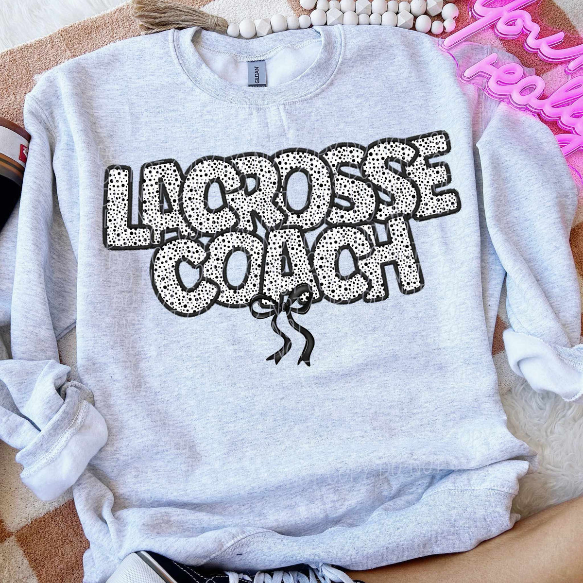 Lacrosse coach dot filled (CITY) 82293 DTF transfer