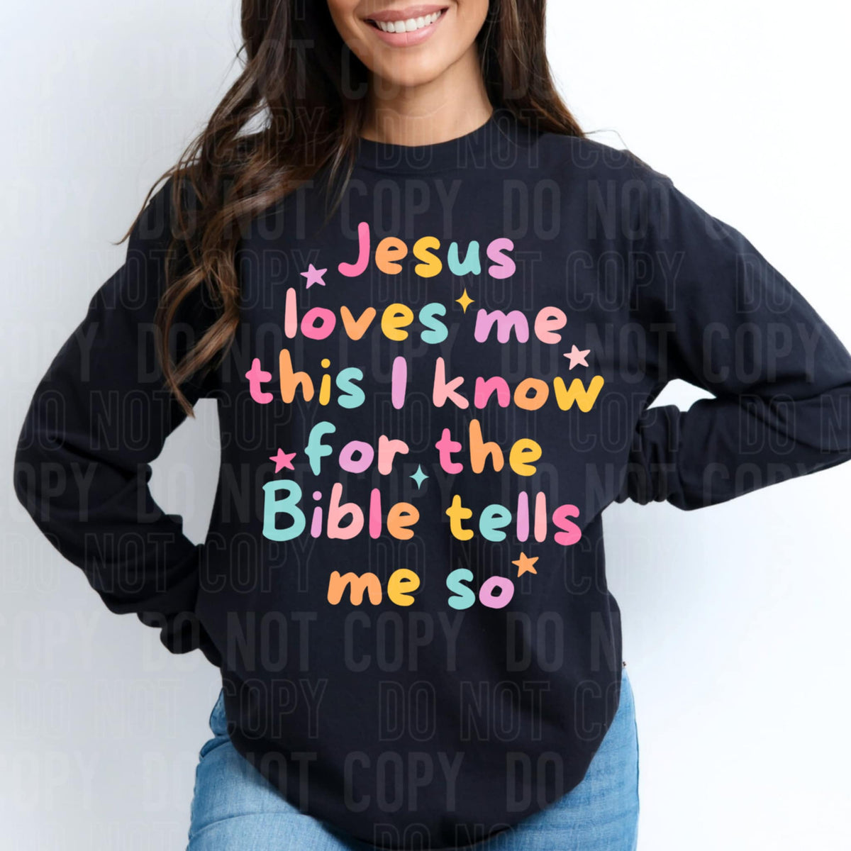 Jesus Loves me this I know SBB DTF transfer