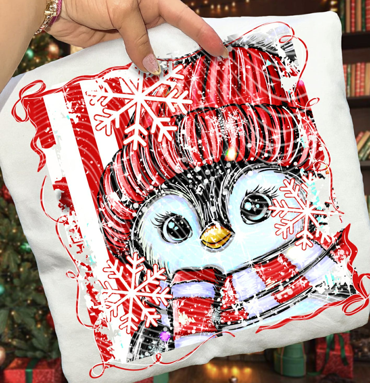 Close Up Penguin (AG) DTF transfer