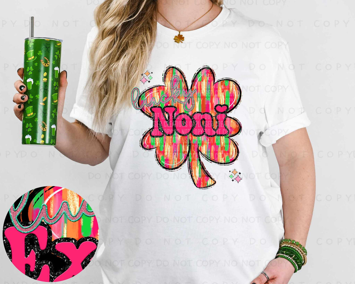 Noni brushstroke clover (Caplinger) 80302 DTF transfer