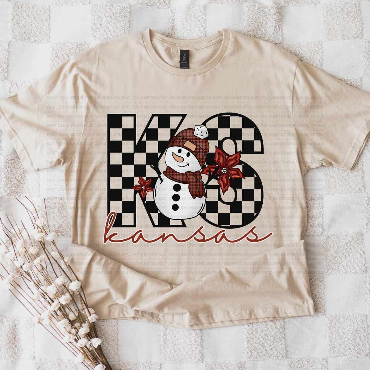 Kansas snowman checker (REVEL) DTF Transfer