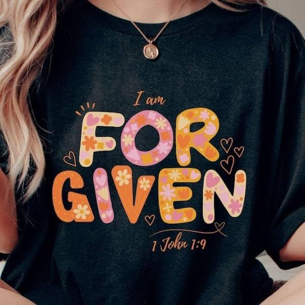I am forgiven floral (KARTA) 62943 DTF transfer