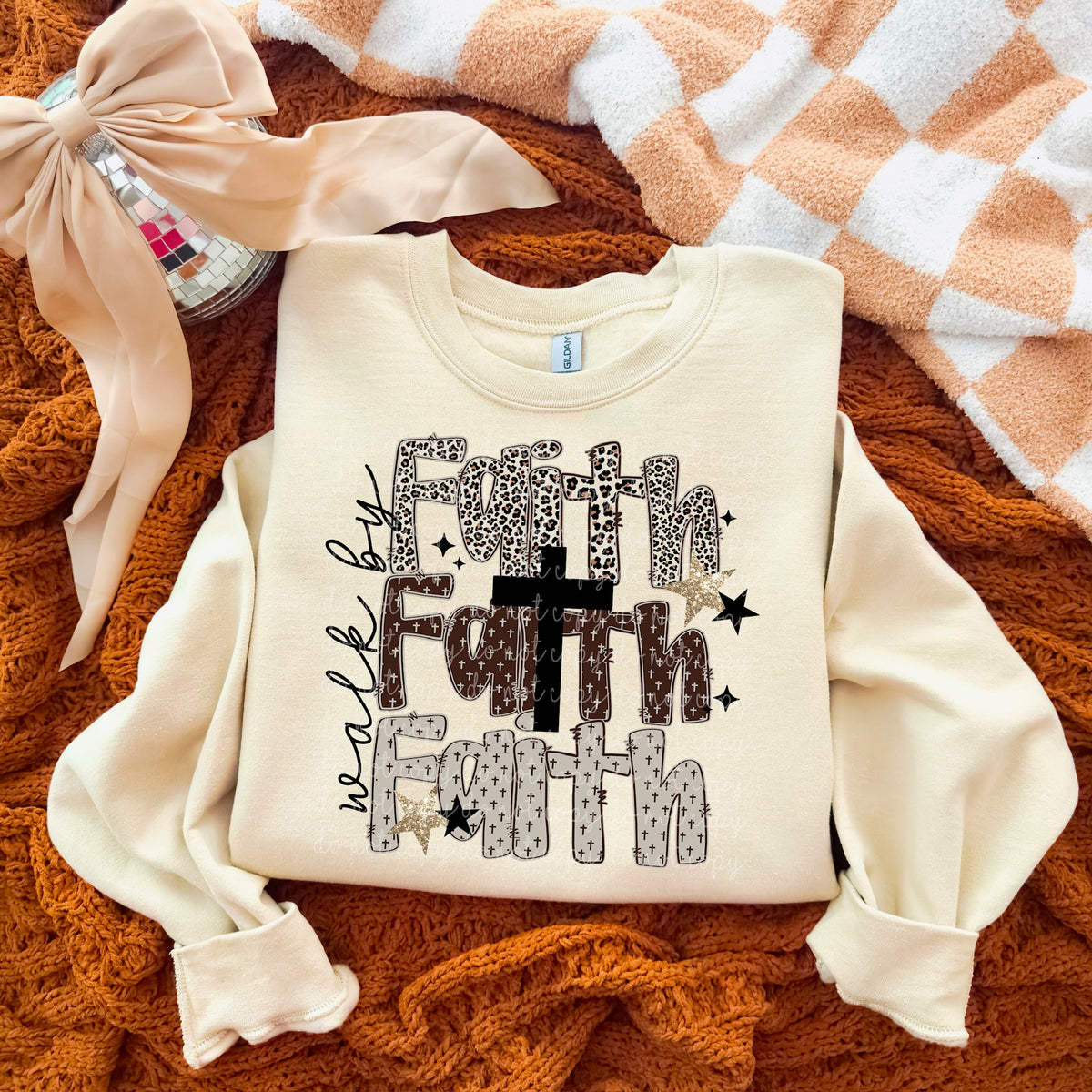 Walk By Faith exclusive DTF Transfer