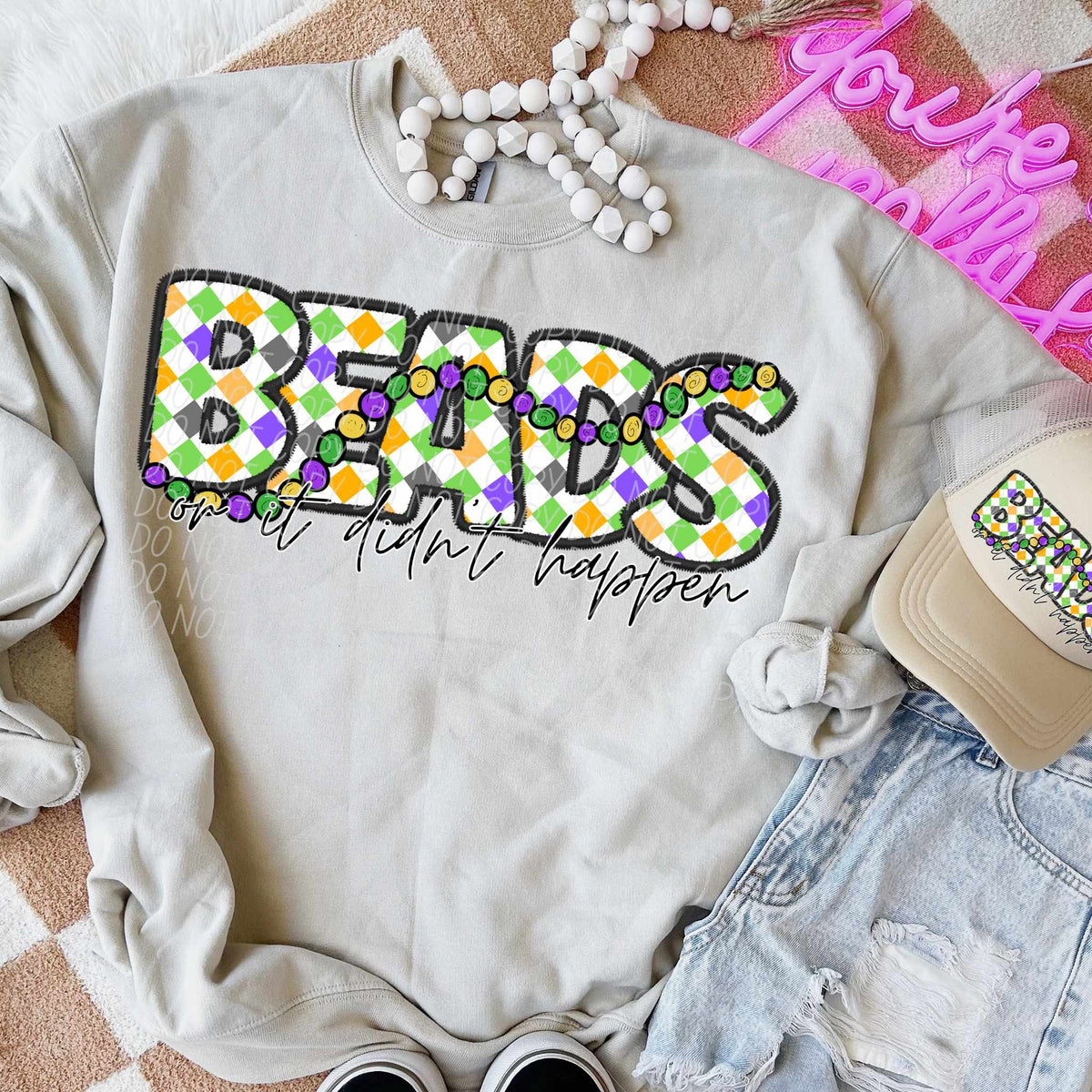 Beads or it didn’t happen (CITY) 80747 DTF transfer