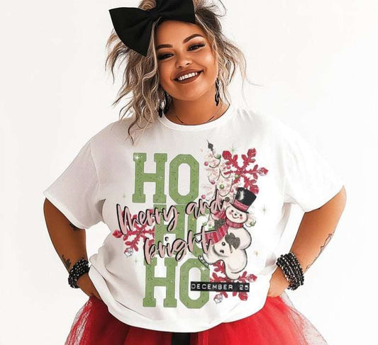 Ho ho ho merry and bright 73266 DTF transfer