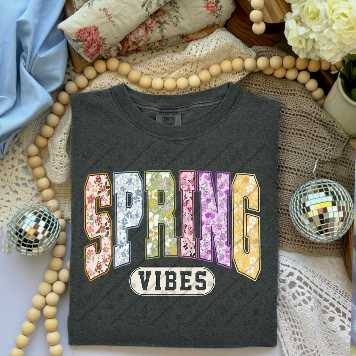 Spring vibes florals DTF Transfer