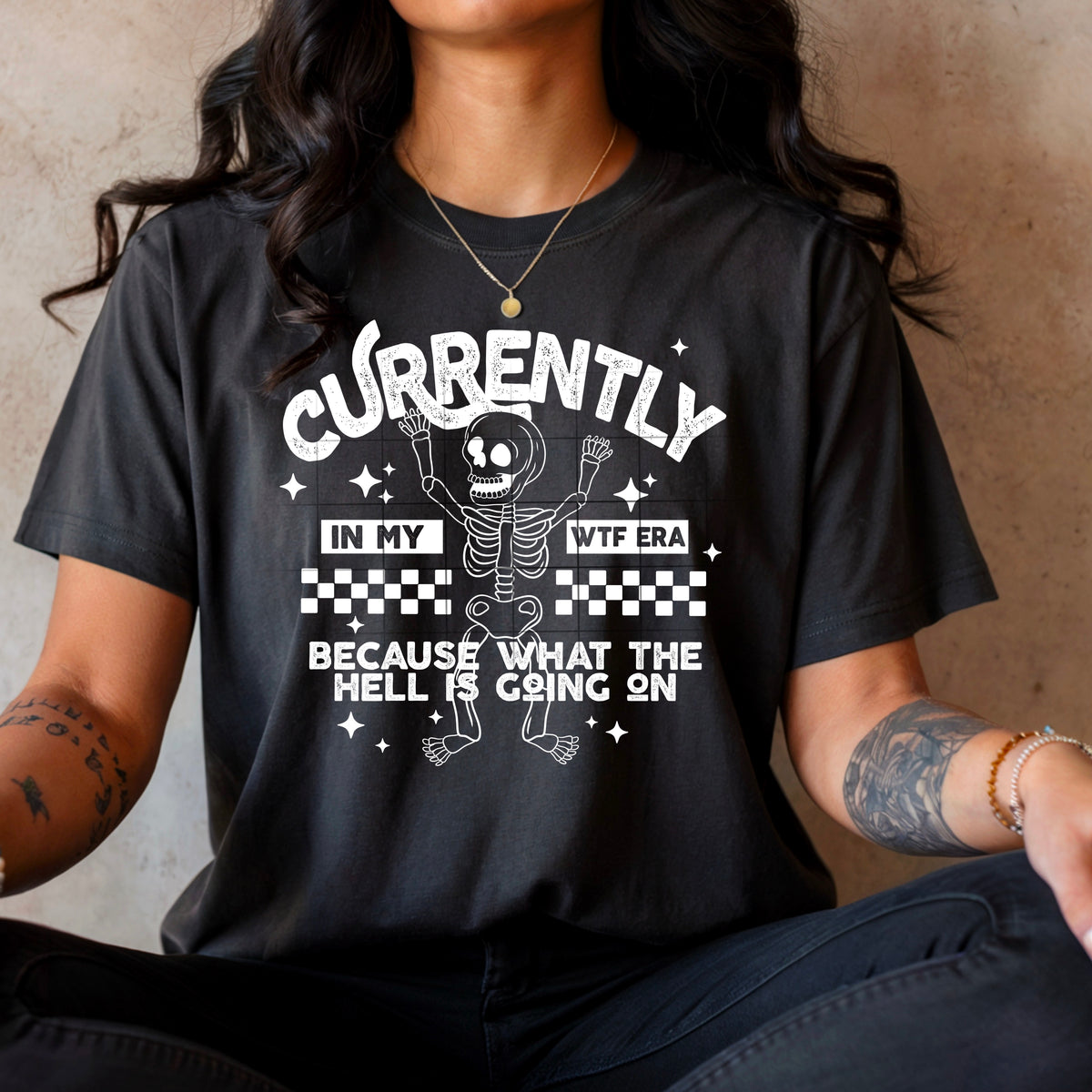 In my WTF era skeleton WHITE (CSC) DTF Transfer