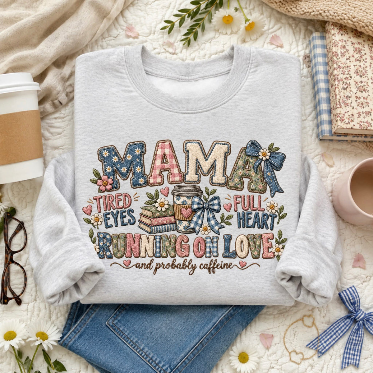 Mama running on love faux Tuesday Deal DTF
