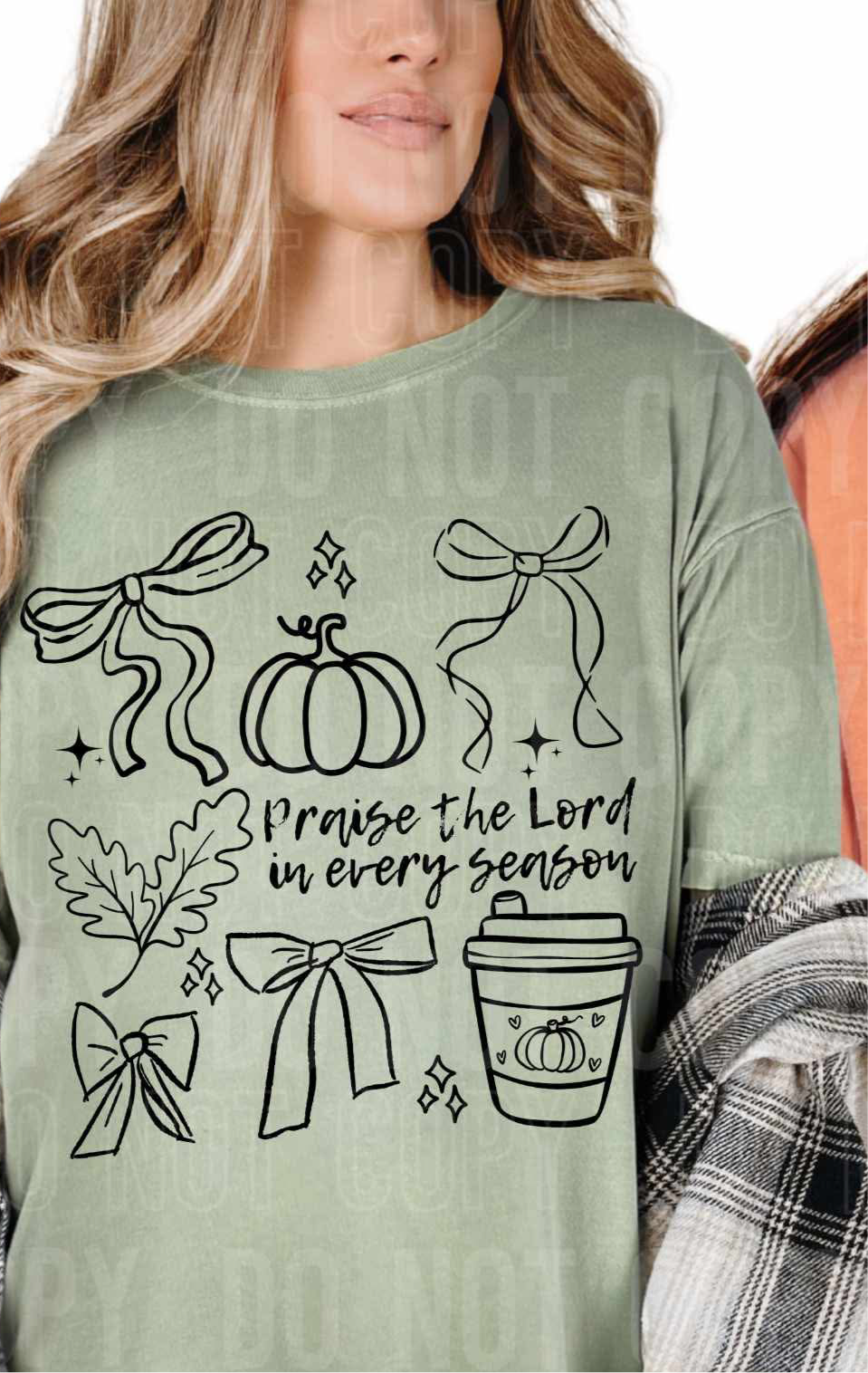 Praise the Lord in every season BLACK (SBB) DTF transfer