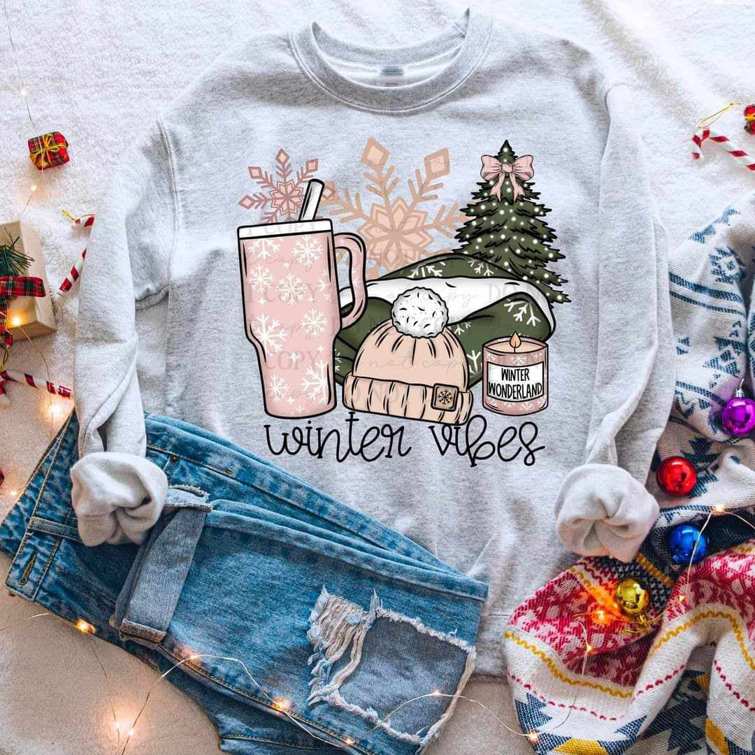 Winter vibes items (ABD) 65753 DTF transfer
