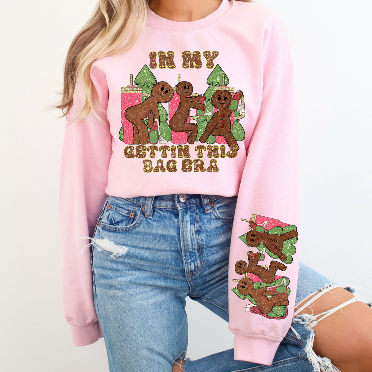 gingerbread ladies sleeve 30227 DTF transfer