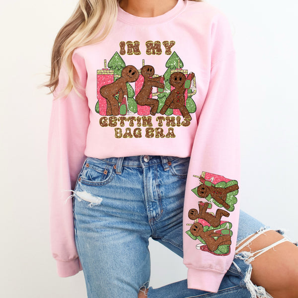 gingerbread ladies sleeve 30227 DTF transfer