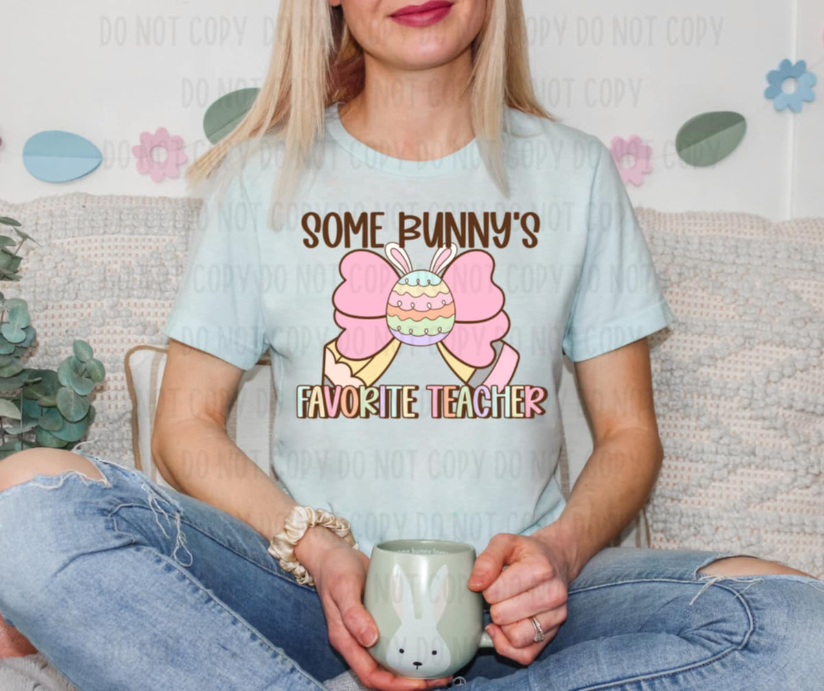 Some bunny’s favorite teacher (canvista) 91854 DTF transfer