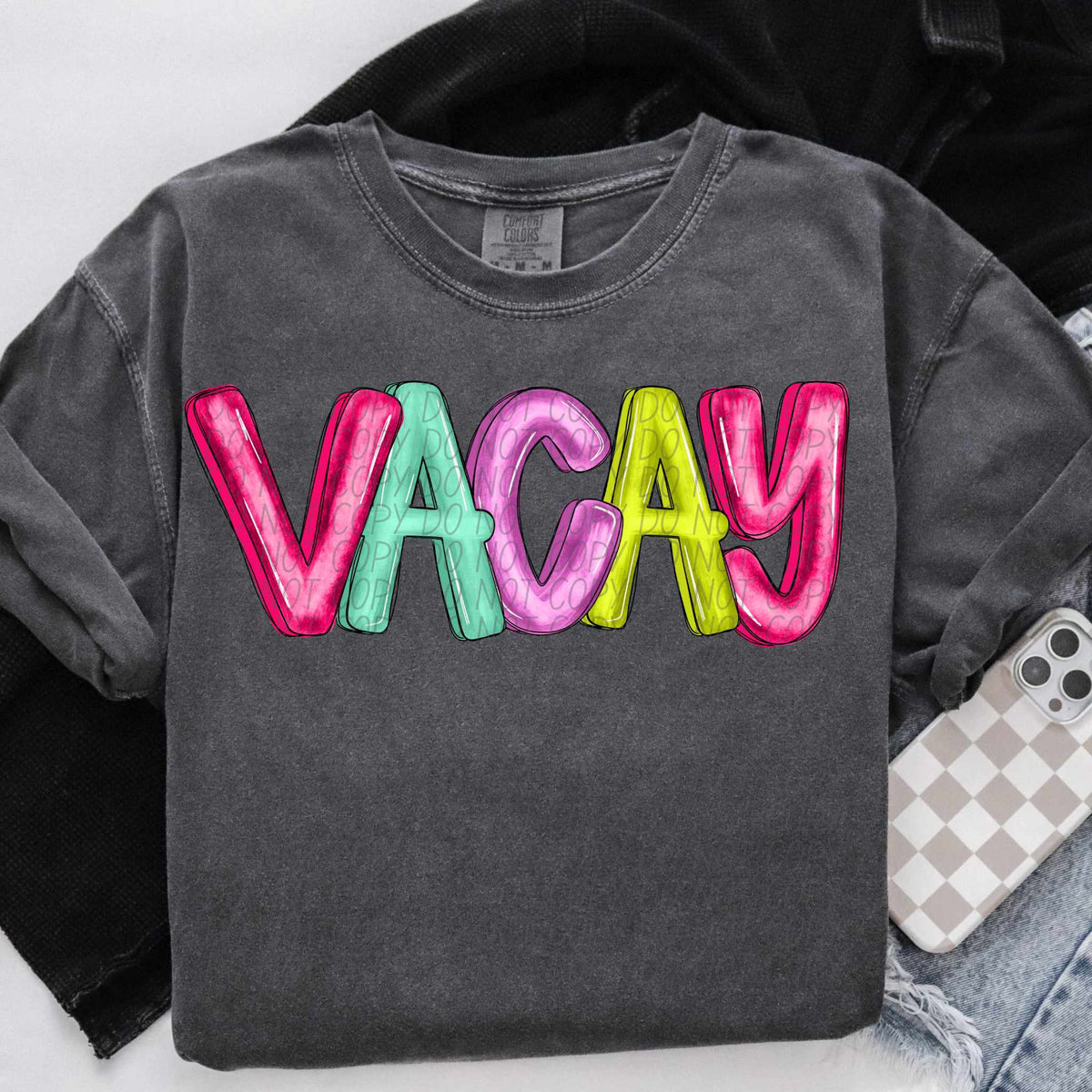 Vacay colorful (CITY) 85058 DTF transfer