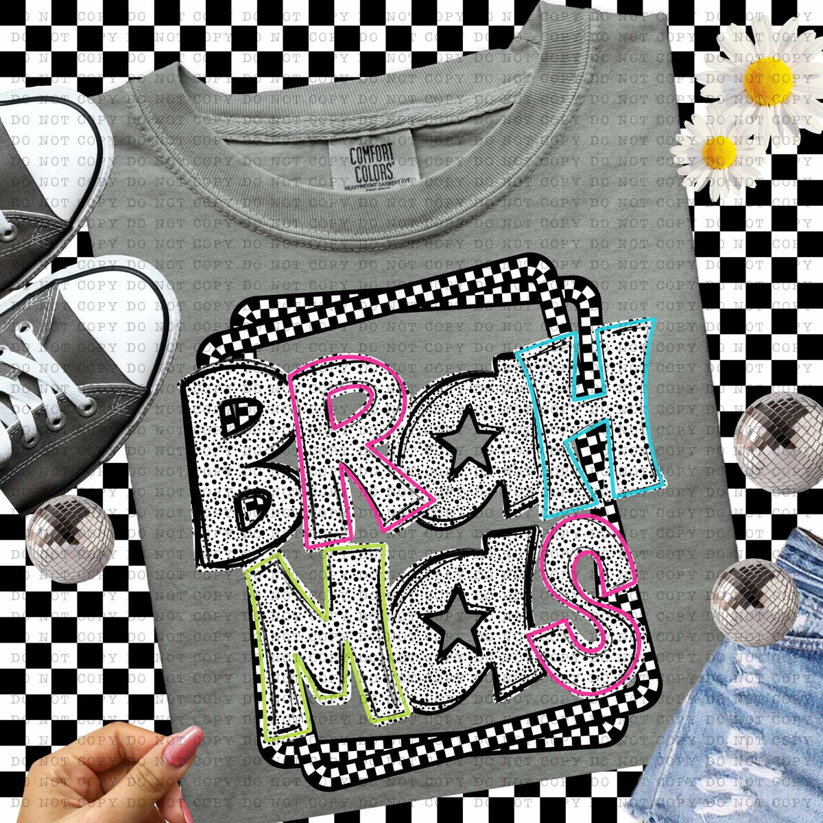 Brahmas Dalmatian filled mascots (ECHT) 55141 DTF transfer