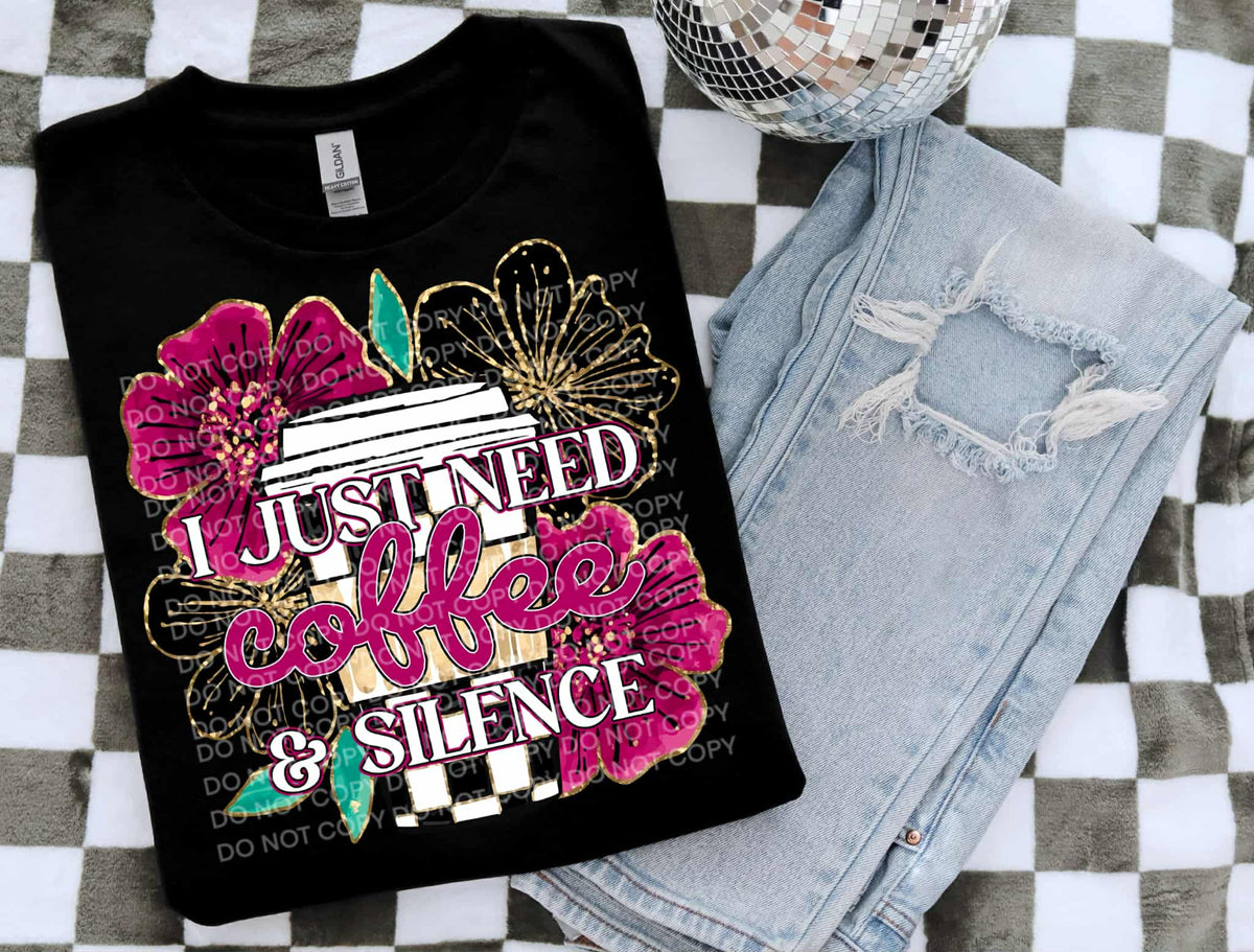 Coffee and Silence SCG DTF transfer