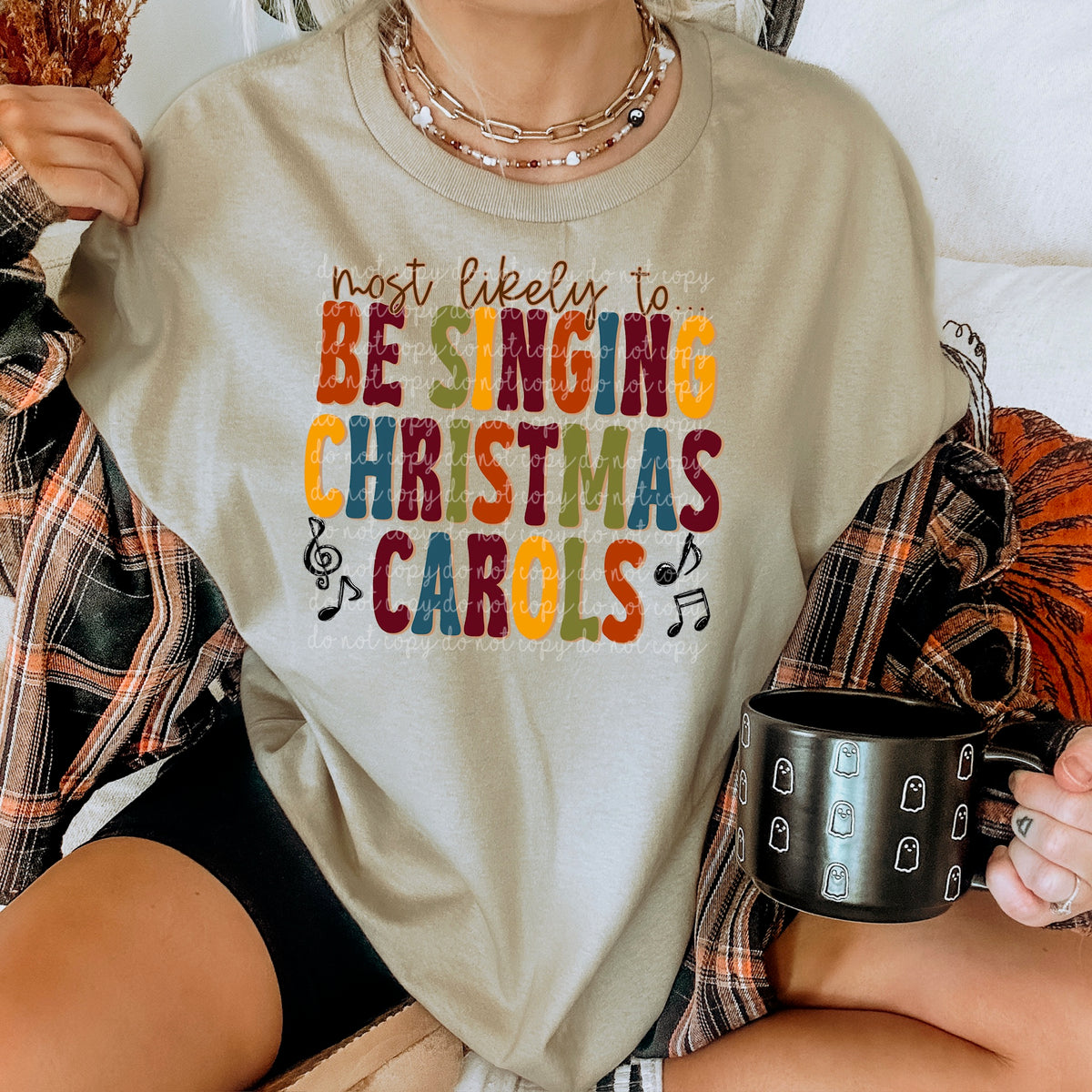 Most Likely to Sing Christmas Carols (s&g) 114508 DTF transfer