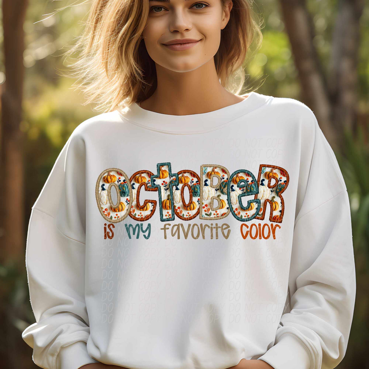 October is my favorite color (CITY) 62330 DTF transfer